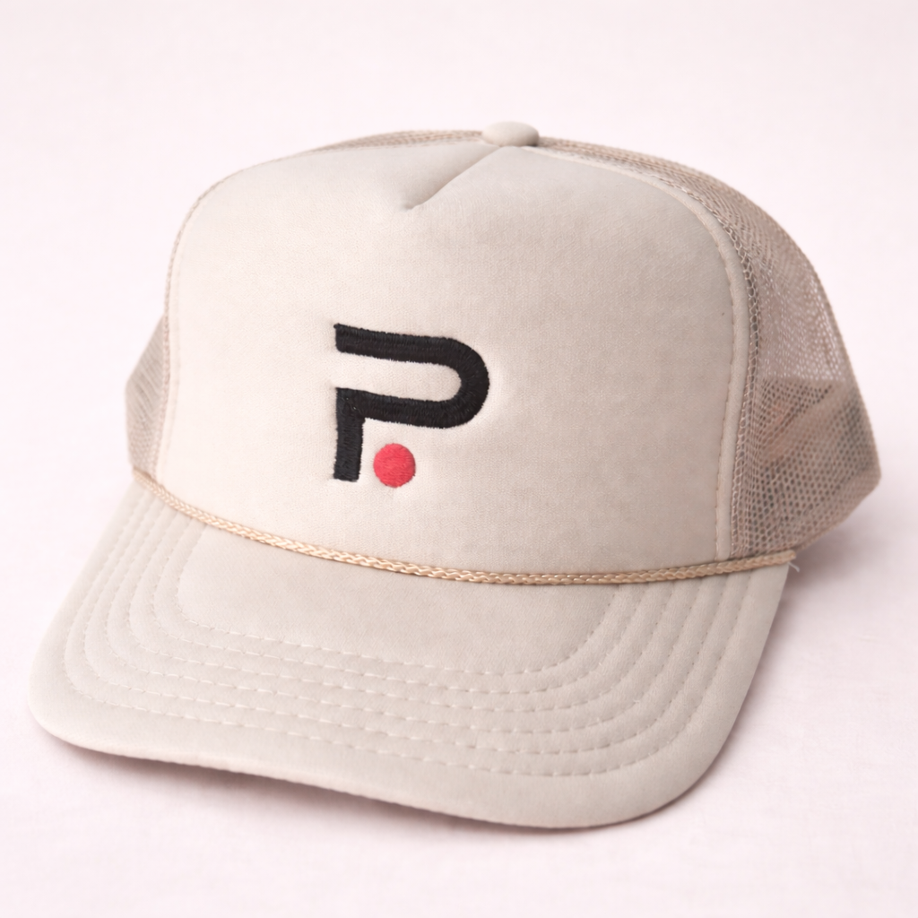 P-Dot Trucker Hat "Dune"